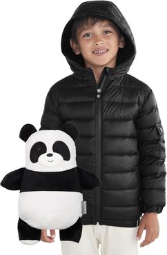 Toddler Cubcoats Papo 2-In-1 Stuffed Animal & Hooded Down Jacket