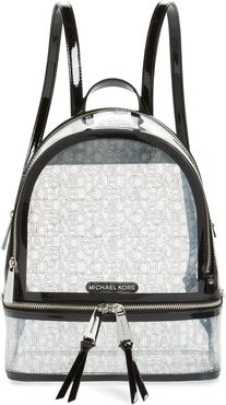 Medium Rhea Transparent Backpack - Black