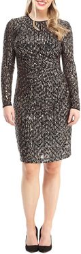 Maggy London Sequin Long Sleeve Dress at Nordstrom Rack