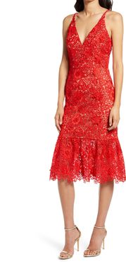 Astrid Sleeveless Crochet Lace Dress