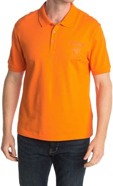 MOSCHINO Tonal Logo Patch Knit Polo at Nordstrom Rack