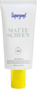 Supergoop! Smooth & Poreless 100% Mineral Matte Screen Sunscreen Spf 40, Size 1.5 oz