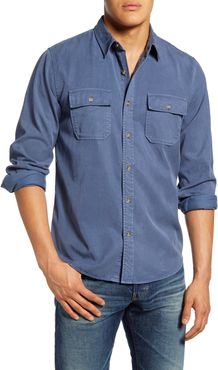 Classic Fit Double Pocket Button-Up Shirt