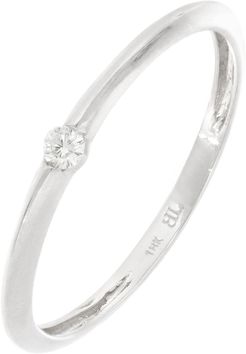Bony Levy 18K White Gold Diamond Ofira Stackable Band Ring - 0.04 ctw at Nordstrom Rack