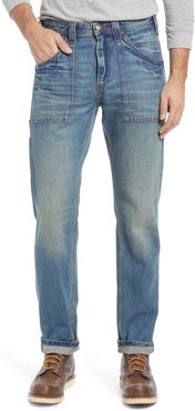 Regular Straight Leg Utility Jeans