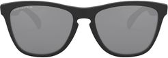 55mm Polarized Square Sunglasses - Matte Black/ Prizm Black