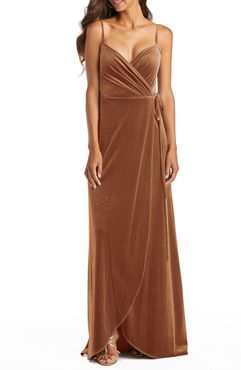 Velvet Wrap Gown