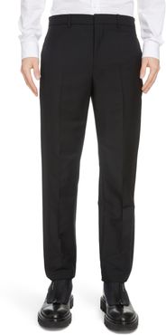 Double Tuxedo Band Mohair & Wool Dress Pants