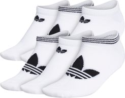 6-Pack Trefoil Logo No-Show Socks