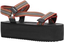 Patterson Icon Stripe Strappy Platform Sandal