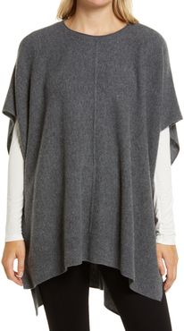 High/low Wool & Cashmere Poncho