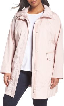 Plus Size Women's Cole Haan Water Resistant Rain Jacket