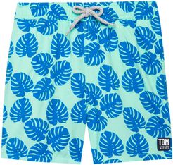 Boy's Tom & Teddy Frond Swim Trunks