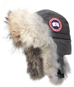 Aviator Hat With Genuine Coyote Fur Trim
