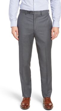 John W. Nordstrom Torino Classic Fit Flat Front Solid Dress Pants