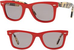 Ray-Ban Polarized 50mm Standard Classic Wayfarer Sunglasses at Nordstrom Rack