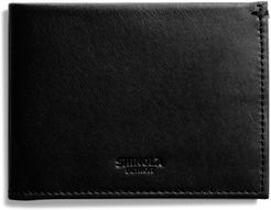 Slim Bifold Leather Wallet - Black