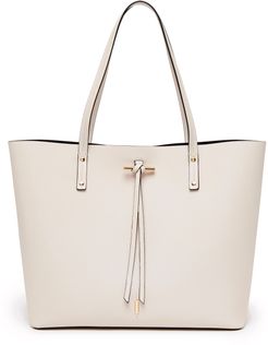 Fran Leather Tote - White