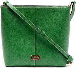 Small Fin Leather Crossbody Bag - Green
