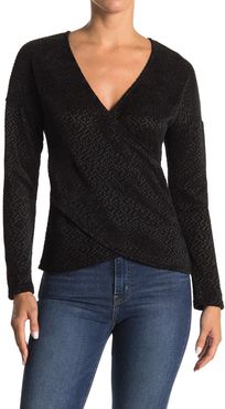 Lush Crossover Front Chenille Sweater at Nordstrom Rack