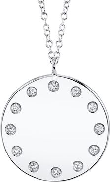 Ron Hami 14K White Gold Diamond Lady's Circle Pendant Necklace - 0.09 ctw at Nordstrom Rack