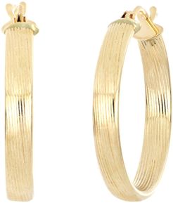Bony Levy 14K Yellow Gold Textured Hoop Earrings at Nordstrom Rack