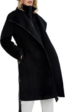 NOIZE Aiko Faux Wool Coat at Nordstrom Rack