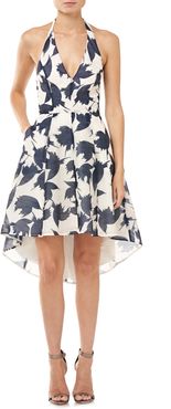 Abstract Floral Cocktail Dress