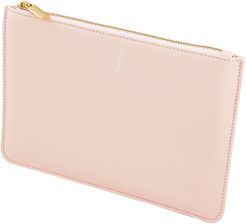 Personalized Vegan Leather Pouch - Pink
