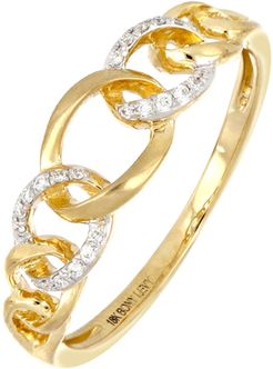 Bony Levy 18K Yellow Gold Varda Diamond Link Ring - 0.06 ctw at Nordstrom Rack