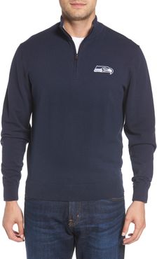 Big & Tall Cutter & Buck Seattle Seahawks - Lakemont Regular Fit Quarter Zip Sweater