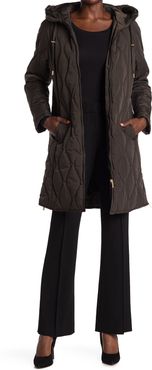 Donna Karan Reglandy Hooded Quilted Coat at Nordstrom Rack