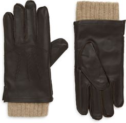 Leather Cashmere Lined Gloves