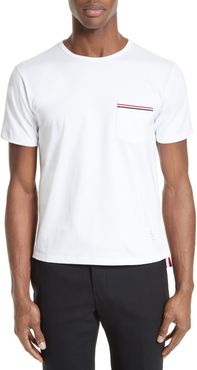 Stripe Trim Pocket T-Shirt