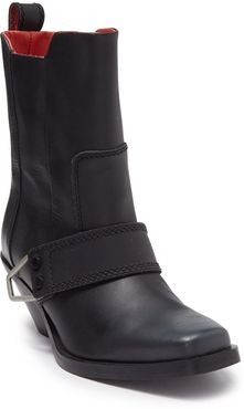 Diesel Bioys Buckled Leather Western Boot at Nordstrom Rack