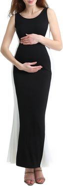 Phoebe Colorblock Maternity Maxi Dress