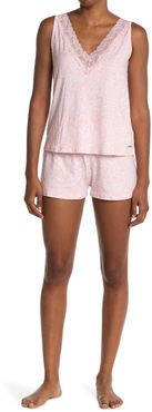 Tahari Lace V-Neck Tank & Shorts Pajama Set at Nordstrom Rack