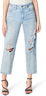 The Scout Ripped Crop Straight Leg Jeans