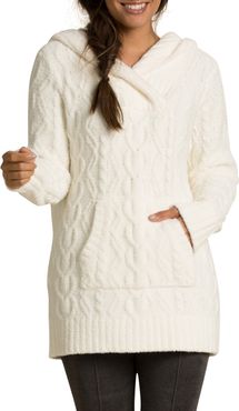 Barefoot Dreams Cozychic(TM) Zigzag Cable Knit Hoodie