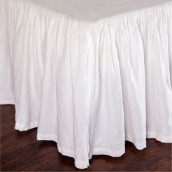 Gathered Linen Bed Skirt