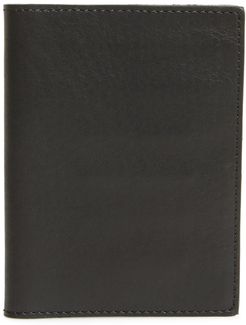 Leather Passport Wallet - Black