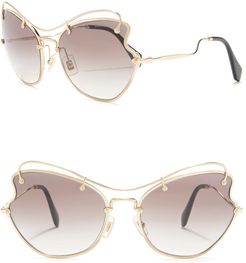 MIU MIU 61mm Butterfly Metal Sunglasses at Nordstrom Rack