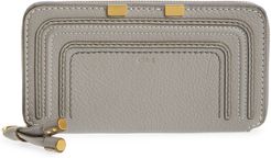 'Marcie - Long' Zip Around Wallet - Grey