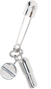 Pill Charm Safety Pin Earring