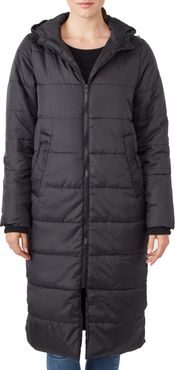 3-In-1 Long Quilted Waterproof Maternity Puffer Coat