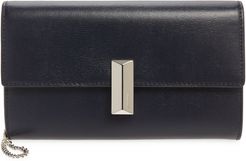 Mini Nathalie Leather Wristlet Clutch - Blue