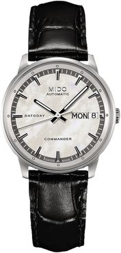 MIDO Women's Commander Leather Strap Watch, 33mm at Nordstrom Rack