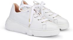 Marshmallow Embellished Platform Wedge Sneaker