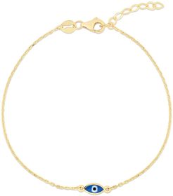 Sphera Milano 14K Yellow Gold Plated Sterling Silver Evil Eye Bracelet at Nordstrom Rack