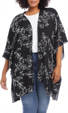 Plus Size Women's Karen Kane Open Front Jacket